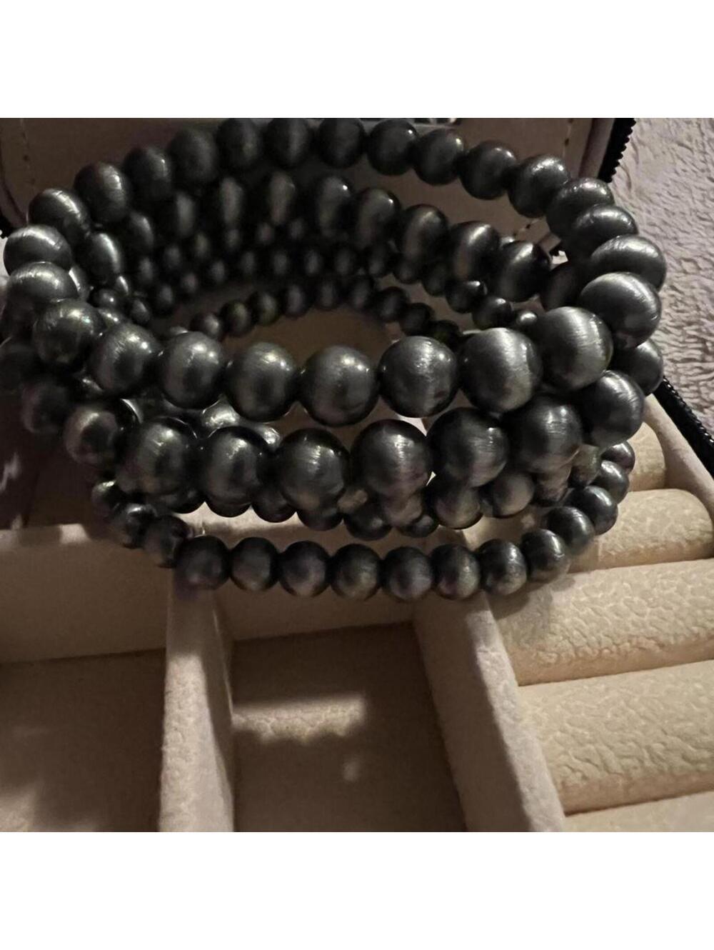Men's Silver and Black Jewellery